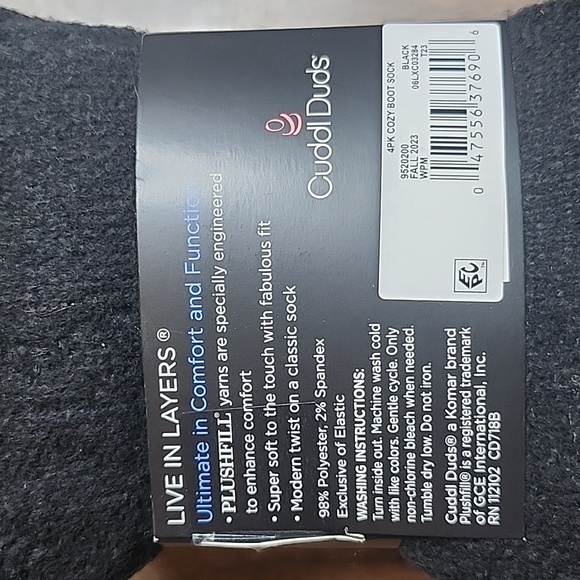 NWT CuddlDuds 4 Pack Cozy Boot Socks - Picture 4 of 5